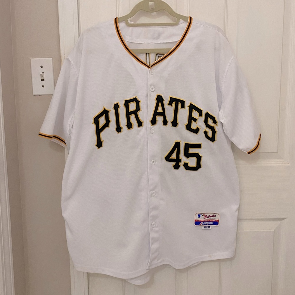 Majestic Authentic Gerrit Cole #45 Pittsburgh Pirates Jersey